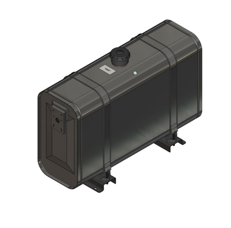 Oil tank OMFB rear mounted aluminium 90 L