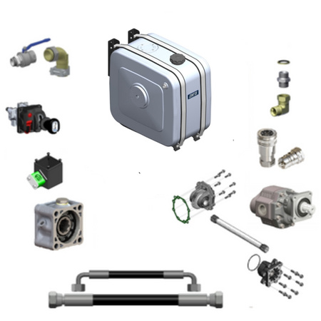 Hydraulic tipping kit for MAN with SCANIA gearbox GRS905